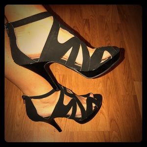 Black Stiletto Platforms by Unlisted
